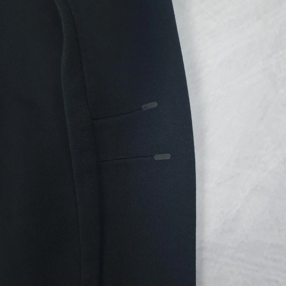 Nike Tech Fleece Half Zip Sweatshirt Womens Small Black Running Top Thumb Hole - Picture 8 of 16